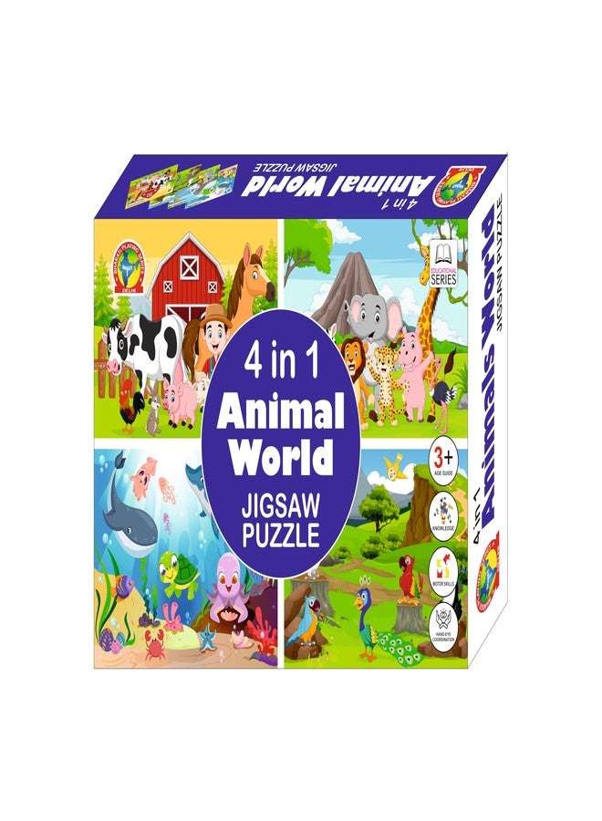 Fancy Agents Educational Jigsaw Puzzle for Kids| Educational Toy and Learning Aid for Boys and Girls | Build Kid Knowledge Concentration and Motor Skills Special Toy for Kids (World Animal) - Image 1